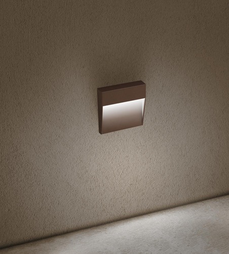 Nástěnná - CEN PEOCOS-041040 SEGNAPASSO LED PASEO QUADRATO venkovní nástěnné svítidlo corten 4W 4000K IP54 - CENTURY - foto 1