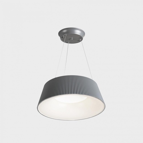 Kruhová - KHL K51400.01.PN.GY-WH.OP.ST.8.30 CHAS závěsné svítidlo pr. 460 mm šedá-bílá 30 W CRI &gt;80 3000K Non-Dimm - KOHL-Lighting - foto 1