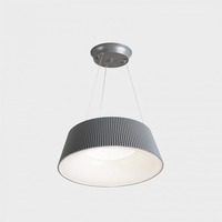 Kruhová - KHL K51400.01.PN.GY-WH.OP.ST.8.30 CHAS závěsné svítidlo pr. 460 mm šedá-bílá 30 W CRI &gt;80 3000K Non-Dimm - KOHL-Lighting
