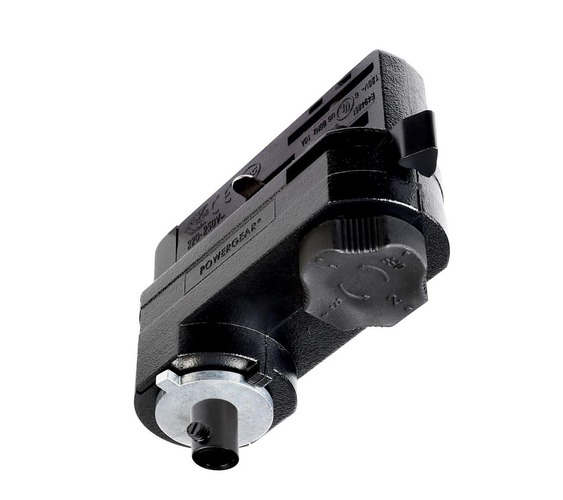 Lišty a příslušenství IVELA - IMPR 710099 Deko-Light kolejnicový systém 3-fázový 230V D Line 3-fázový adaptér pro montáž svítidel vč. montážního příslušenství 220-240V AC/50-60Hz černá RAL 9011 84 mm - LIGHT IMPRESSIONS - foto 1