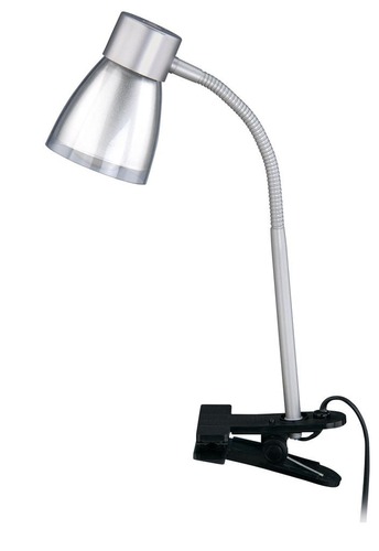 Stolní lampy s klipem - BRI 2687010P Flexibilní svítidlo se svorkou 35 cm 1x E14 40W titan (starý kód: BRI 2687-010P) - BRILONER - foto 1