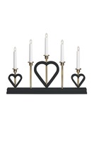 Interiérové dekorace - MAR 705938 Melissa černý vánoční svícen - Markslöjd