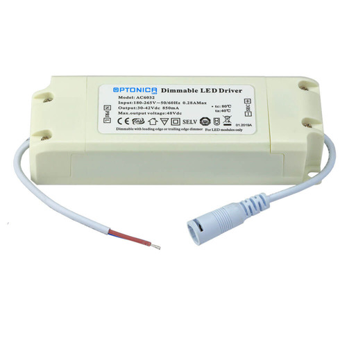 Stmívače a ovladače Optonica - Stmívatelný napájecí zdroj pro LED panel 36W 850mA - foto 1