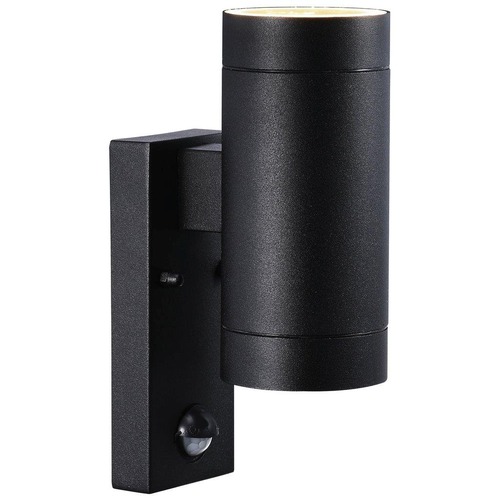 Nástěnná - NOR 21519103 Venkovní nástěnné svítidlo Tin Maxi Sensor 2x35W GU10 černá čirá - NORDLUX - foto 1