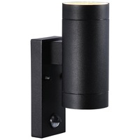 Nástěnná - NOR 21519103 Venkovní nástěnné svítidlo Tin Maxi Sensor 2x35W GU10 černá čirá - NORDLUX