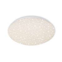 Kruhová - BRILO 3373-016 LED stropní svítidlo hvězdné nebe, pr. 28 cm, 15 W, bílé - BRILO