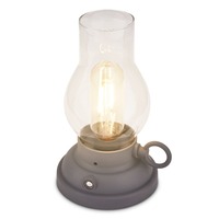 Stolní lampy dekorační - BRILO 7575015 Kanea stolní lampa - 1,5W, 40lm, bezdrátová, LED, stmívatelné, teplá bílá, antracit - BRILO