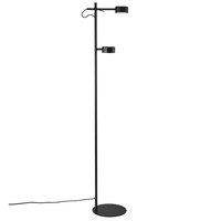 Stojací lampy - NOR 2010844003 Stojací lampa Clyde 2x5W LED černá - NORDLUX