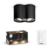 Bodová - PH 8720169320116 Hue WA Pillar bodové LED svítidlo GU10 2x5W 350lm 2200-6500K IP20 černá + ovladač - PHILIPS