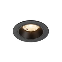 Kruhová - LA 1009436 NUMINOS® S Stropní vestavné svítidlo, 2700 K, 40°, IP20, kulaté, černé - BIG WHITE (SLV)