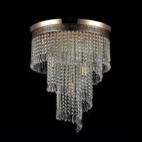 Dekorativní - M DIA522-CL-07-G Lustr Cascade 7xE14 420W mosaz křišťálový kaskádový design - MAYTONI