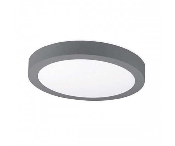 Kruhová - KHL K50222.GY.3K Stropní svítidlo DISC šedé LED 20W 3000K Ø225mm kulaté - KOHL-Lighting - foto 1
