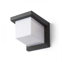 Nástěnná - RED R12560X VÝPRODEJ VZORKU - HIDE SQ nástěnná antracitová 230V E27 13W IP44 - RED - DESIGN RENDL