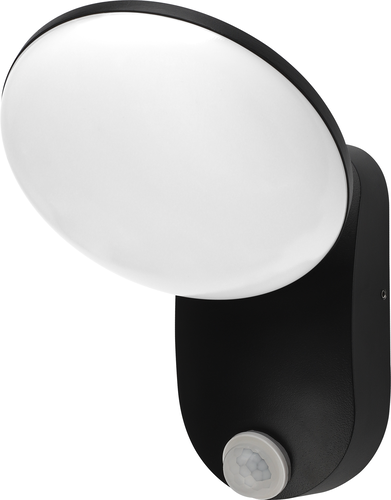 LED nástěnná svítidla Optonica - LED nástěnné svítidlo hliník 12W ČERNÉ BODY IP54 + PIR SENSOR - foto 1