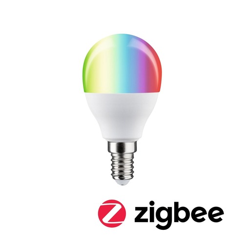 E14 - P 29150 Standard 230V Smart Home Zigbee 3.0 LED kapka E14 5W RGBW+ stmívatelné mat - PAULMANN - foto 1