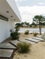 Přisazená - NV 752461 Venkovní stropní svítidlo FOCUS černý hliník skleněný difuzor LED GX53 7W 3000K 220-240V 77st. IP54 - NOVA LUCE