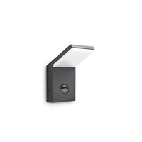 Nástěnná - ILUX 246864 LED Venkovní nástěnné svítidlo Ideal Lux Style AP Sensor Antracite 3000K 246864 9,5W 640lm IP54 antracitové - IDEALLUX