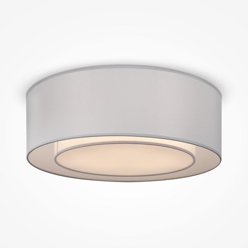 Kruhová - M MOD617CL-04GR Stropní svítidlo Bergamo E27 3x60W bílá/šedá kov/bavlna moderní styl - MAYTONI - foto 1
