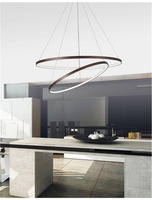 Kruhová - NV 6265003 Závěsné svítidlo FERROL kávově hnědý hliník a akryl nastavitelné LED 85W 3000K IP20 stmívatelné - NOVA LUCE