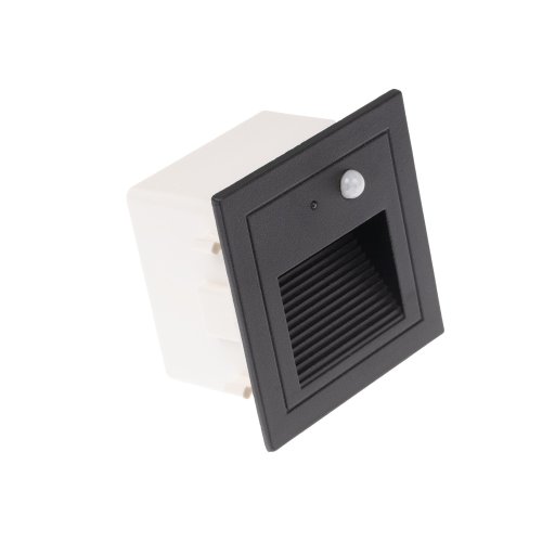 Zapuštěná - LED vestavné svítidlo PIR-LOPEN-B-IP65 černé - foto 1