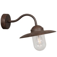 Nástěnná - NOR 22671009 Venkovní nástěnné svítidlo Luxembourg 1x60W E27 rez čirá - NORDLUX