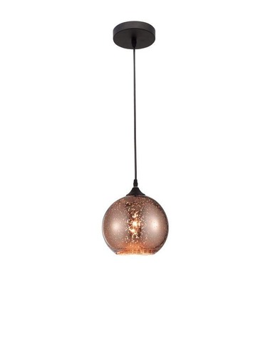 Koule - NV 8142680 Závěsné svítidlo BLAZE měďené sklo a černý kov E27 1x12W 230V IP20 bez žárovky - NOVA LUCE - foto 1