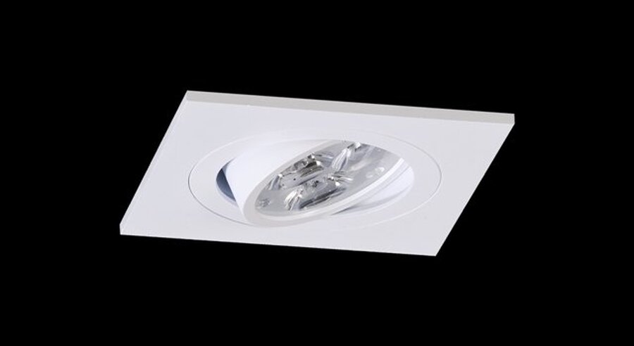 Hranatá - BPM 3011.01.RF.WH-WH.40.ST.9.30 Vestavné svítidlo Aluminio Blanco, bílá 7W 40° 3000K  LED 230V - BPM (starý kód BPM 4211LED1.D40.3K) - foto 1