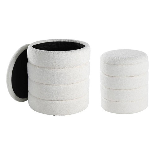 Ostatní - EG 424125 Taburetka 2 velikosti bílá AMPAHAKA 424125 - LIVING - foto 1