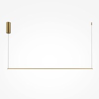 Podélná - M MOD246PL-L24BSK Závěsné svítidlo Halo 3500K 24W teplá bílá 1100lm mosaz hliník - MAYTONI