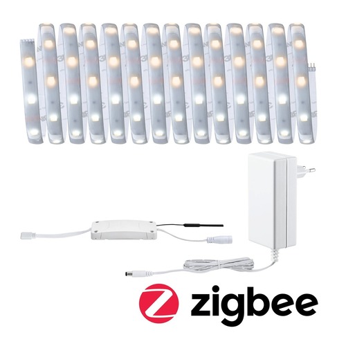 Dekorační - P 78870 MaxLED 250 LED Strip Smart Home Zigbee měnitelná bílá s krytím základní sada 5m IP44 18W 30LEDs/m měnitelná bílá 36VA - PAULMANN - foto 1