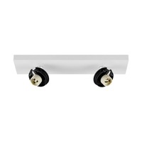 Bodová - IMPR 348266 Deko-Light stropní přisazené svítidlo Can Tilt hranatá základna, 2x 7,5 W GU10, bílá