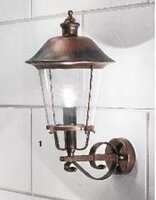 Nástěnná - OR AL 11K/360.00 NA Venkovní nástěnné svítidlo 1x100W E27,černá měď, IP44,výška 50cm - ORION