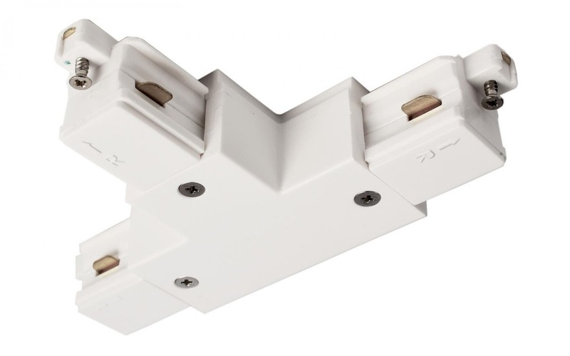 Lišty a příslušenství - IMPR 720022 Deko-Light 1-fázový kolejnicový systém, D One T-spojka, pravé-pravé-levé, 220-240V bílá RAL 9016 121 mm - foto 1