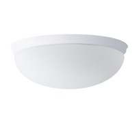 Plafoniéry - OS ALM41700 ALMA D2 stropní/nástěnné skleněné svítidlo stříbrná / bílá IP41 2x25W E27 - OSMONT