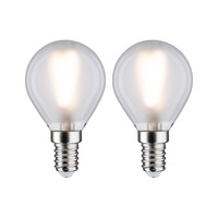E14 - P 28638 LED kapka 3 W E14 mat teplá bílá 2ks-sada - PAULMANN