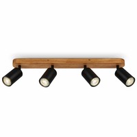 Bodová - BRILO 2922-045 Bodové svítidlo 55 cm 4xGU10 max. 9W černá - BRILO