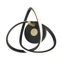 Dekorativní - ZUMA 003064-026711 MB9717-1-3BGN INDIGO nástěnné svítidlo černá-zlatá - ZUMALINE