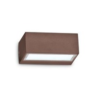 Nástěnná - ILUX 213330 Venkovní nástěnné svítidlo TWIN AP1 BIG COFFEE - IDEALLUX