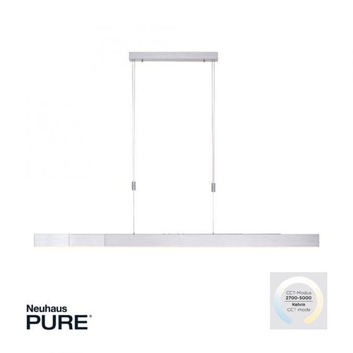 Podélná - PN 2525-95 Svítidlo závěsné PURE-MOTO LED 3x 13W 2700-5000K nastavitelné hliník - PAUL NEUHAUS - foto 1