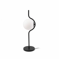 Stolní lampy dekorační - FARO 29697 LE VITA černá stolní lampa stmívatelná - FARO