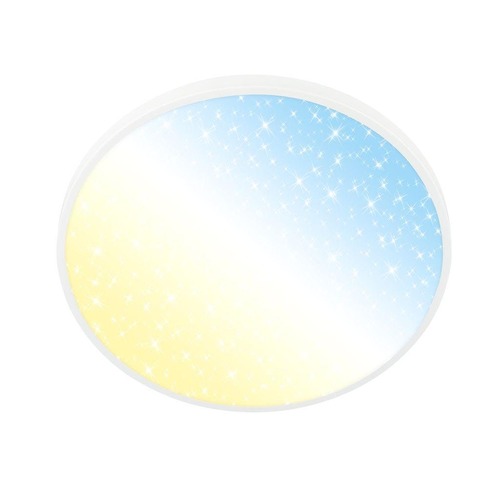 Kruhová - BRILO 3907016 BRILONER Competo stropní svítidlo pr.38 cm - 24W, 2600lm, stmívatelné, hvězdné nebe, CCT teplá - denní bílá, matný nikl 3907016 - foto 1