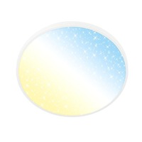 Kruhová - BRILO 3907016 BRILONER Competo stropní svítidlo pr.38 cm - 24W, 2600lm, stmívatelné, hvězdné nebe, CCT teplá - denní bílá, matný nikl 3907016