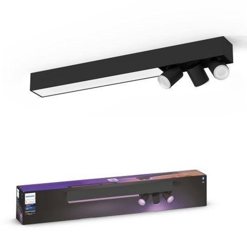SmartHome Paul Neuhaus - PH 50609/30/P7 Hue LED White and Color Ambiance Stropní bodové svítidlo Philips Centris BT 50609/30/P7 34W + 3x5,7W, 3550lm, 2000K-6500K, RGB, IP20, černé - PHILIPS HUE (915005928201) - foto 1