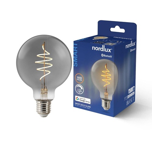 E27 - NOR 2280162747 Smart E27 G95 1800K LED žárovka kouřová - NORDLUX - foto 1