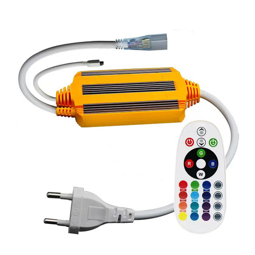 Spotřební materiál a příslušenství - LED Flex Neon 0.5M napájecí kabel + RGB ovladač - foto 1