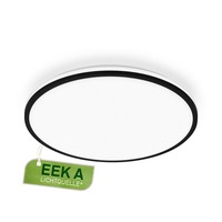 Kruhová - BRILO 3836015 Pulap A LED stropní svítidlo, energetická třída A, přímé a nepřímé osvětlení, černá - BRILO