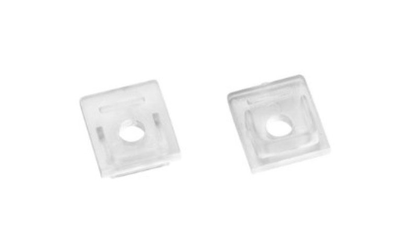 Úchyty a držáky pro Al profily - FAN I-PROFILO-GORIZIA-S-NER-CAP Koncová krytka profilu GORIZIA‑S (černá, 2 ks) - FANEUROPE - foto 1