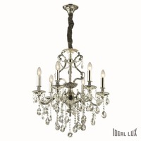 Dekorativní - ILUX 044927 Závěsné svítidlo Ideal Lux Gioconda SP6 argento 044927 - IDEALLUX