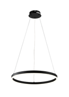 LED přívěšek - LED závěsná lampa 22W černá