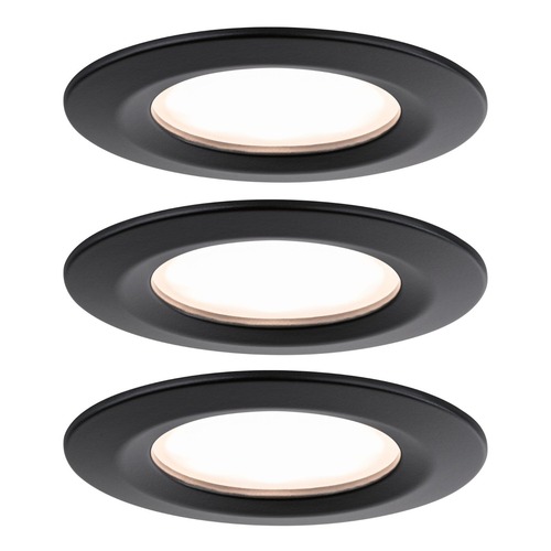 Koupelnová - P 93081 LED vestavné svítidlo Nova Plus Coin základní sada nevýklopné IP44 78mm Coin 3x6W 230V stmívatelné 2700K - PAULMANN - foto 1